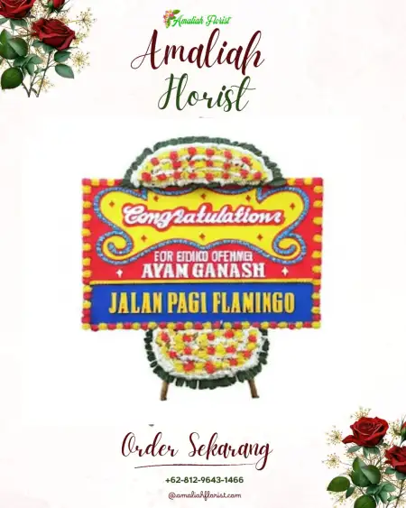 Sewa Papan Bunga Kanci